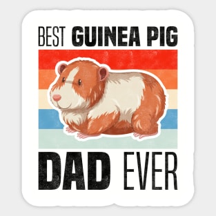 Best Guinea Pig Dad Ever, Rodents and Father's Day Sticker